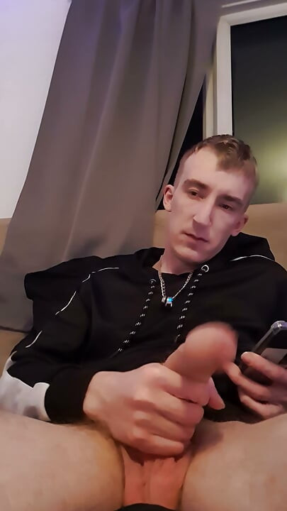 Wanking While Watching Straight Porn
