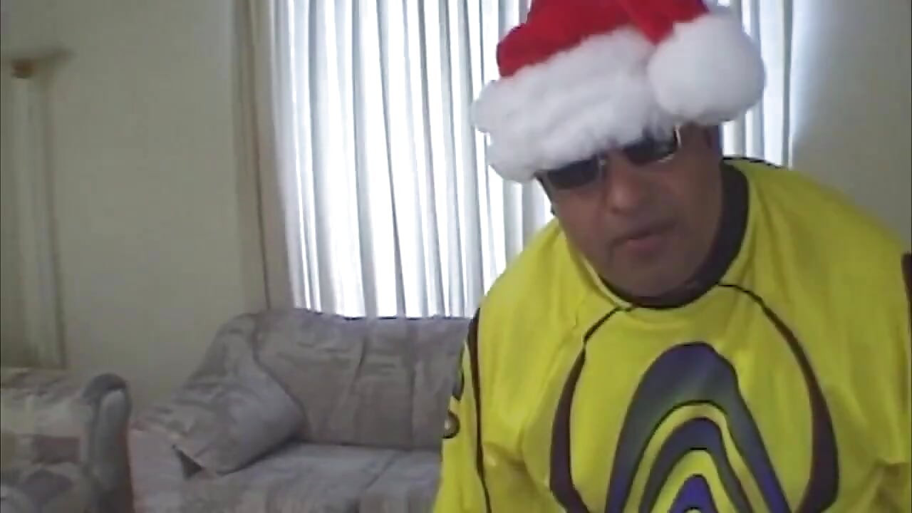 Busty Brunette MILF Takes Santa's Cock Deep