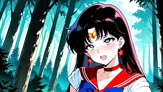 Wonder Woman Being a Naughty Bitch Having Sex with Strangers in the Woods, Parody