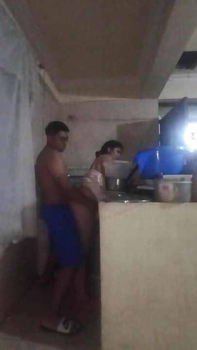 The Boss Comes Into the Kitchen to Fuck Me, His Cock Excites Me