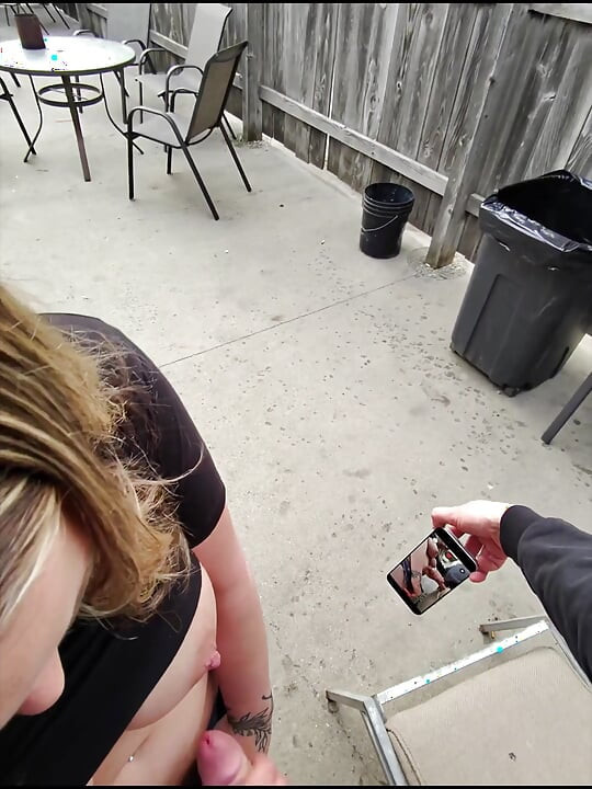 Slutty Wife Almost Caught Sucking Cock at the Bar