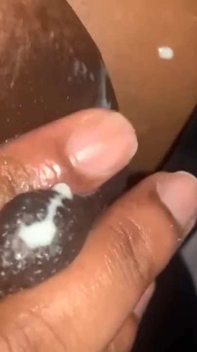 Closeup Squeezing Milking My Big Boobs