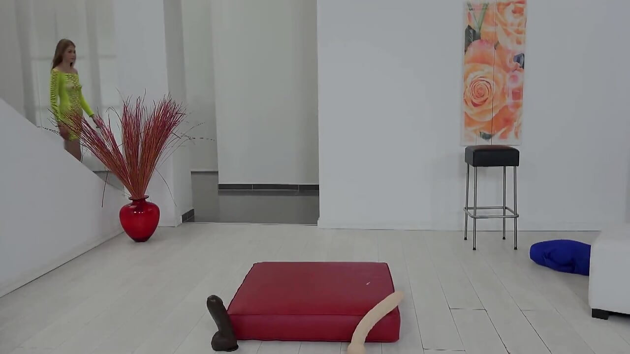 Brunette with Natural Tits Gets Buttfucked by Thick Dick at Russian Casting
