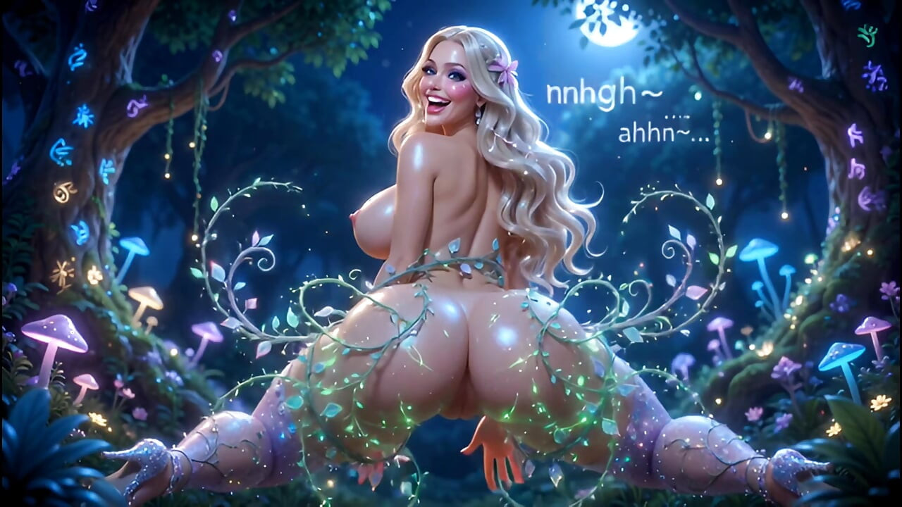 Barbie Slave Gets  Orgasm Vines Fuck in Magical Forest - Tit Squeezing, Ass Pounding & Spanking"