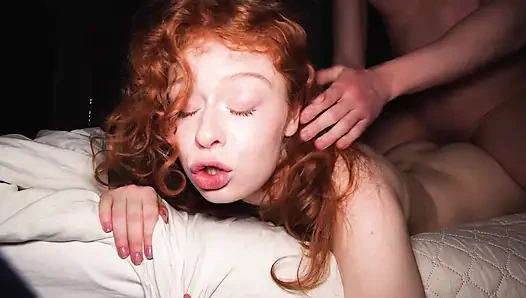 A 20-year-old Redhead Slut Challenged Me and My Dick. I Fucked Her to the Bone!