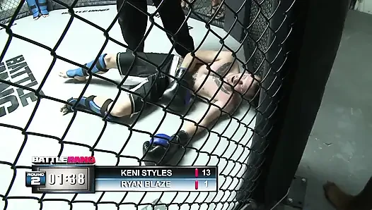 Blondes ring-girl fickt nur gewinner