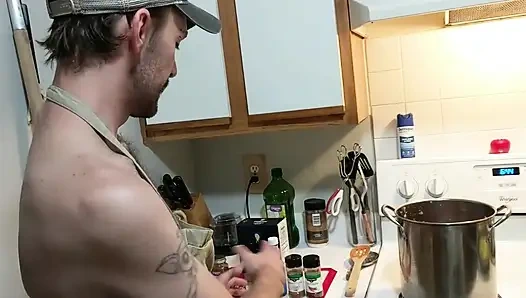 Cum Cooked 3 Leek Chili with Oil Handjob