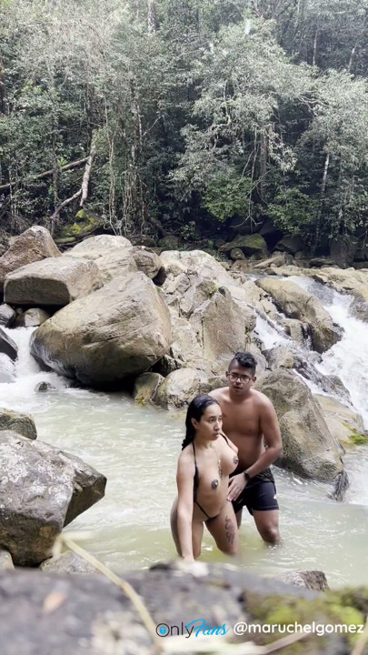 get almost caught fucking in the river | Clip 1