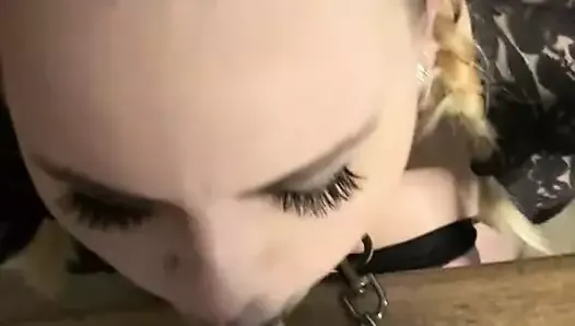 Slave Wife Deep Throat Blowjob