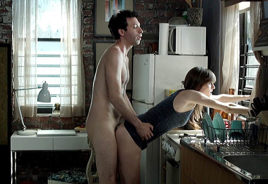 Allison williams sexo en la cocina de la serie de chicas