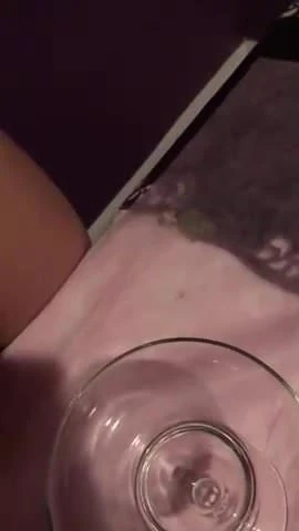 Thai girl (Bee) CUMS in glass.