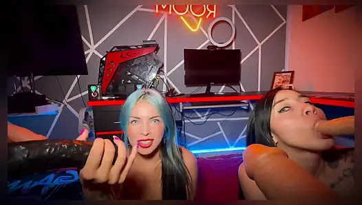 Roomates eager for dick play with dildo and eat each other's asses - SweetKimmi