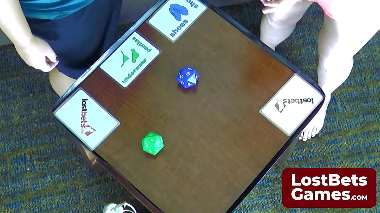 Chels battles busty Dee in a strip dice game