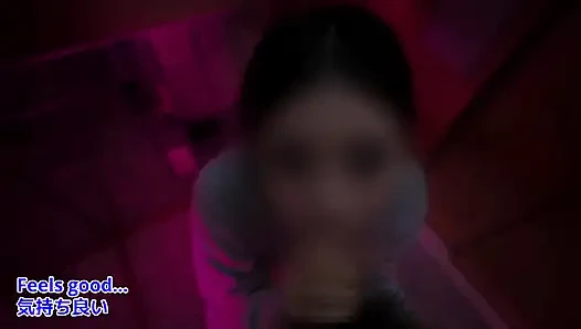 [thank You Blowjob From a Female Friend] Creampie on the Escalator