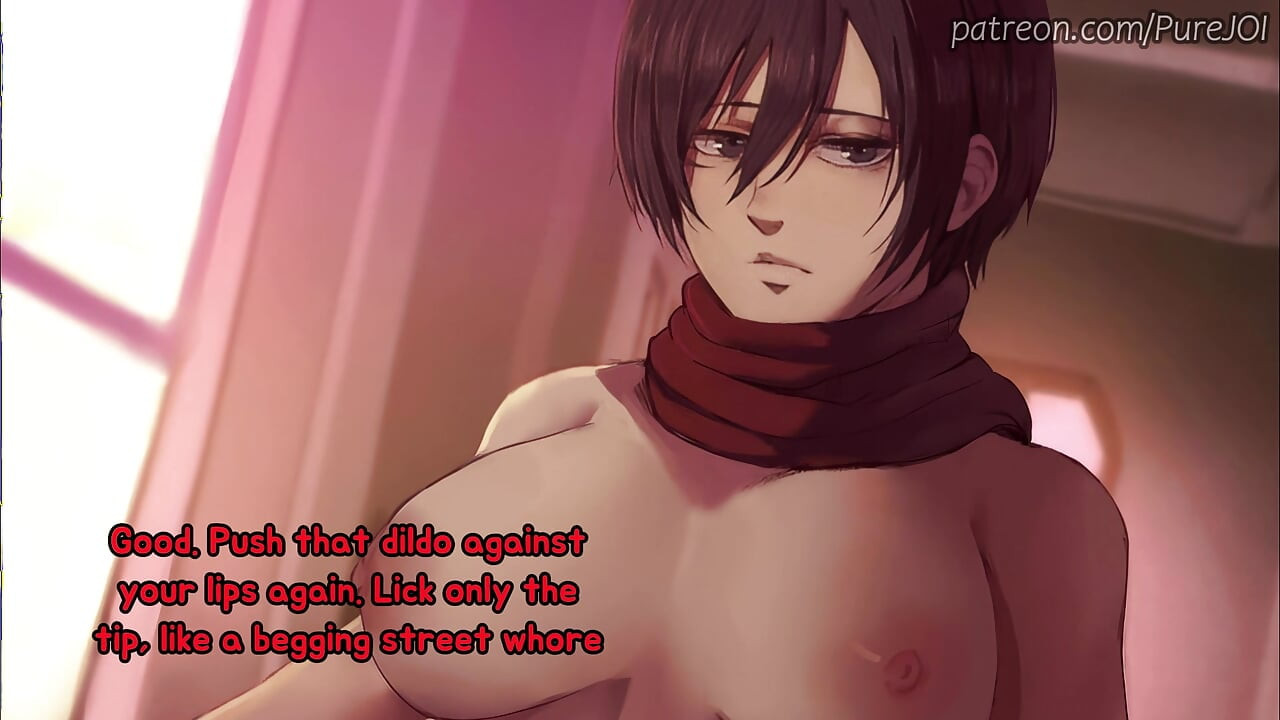 Mikasa Ackerman menguji askar muda barunya (dubur, orgasme berganda, CEI)