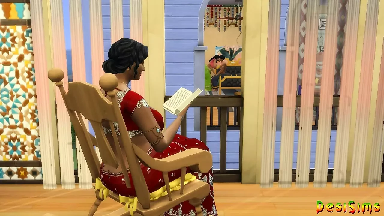 Hindi Version - Busty Landlord and Lakshmi Aunty cannot resist the young boy - WickedWhims