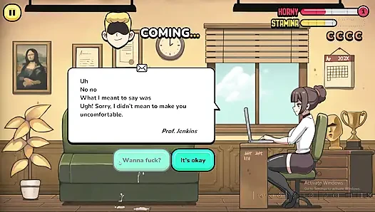 Gameplay - seks ibu tiri 3d di kampus