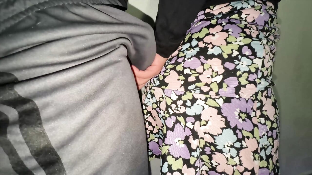 You Can See It When She Strokes the Stranger's Penis