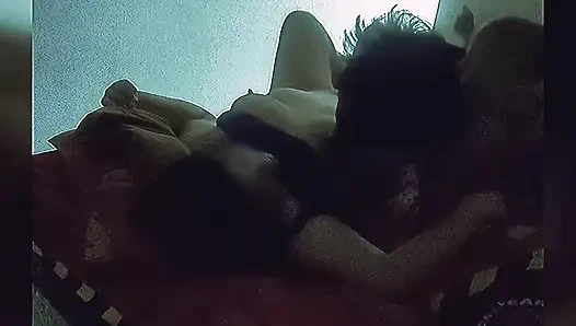 Keep licking and sucking your wifes nipples, baby. Your tongue is hard to swallow.