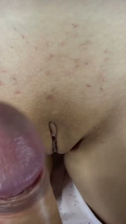 rubbing one's cock against 18yo pussy and cumming | Clip 1