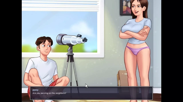 Summertime saga - got a boner everytime i saw boobs