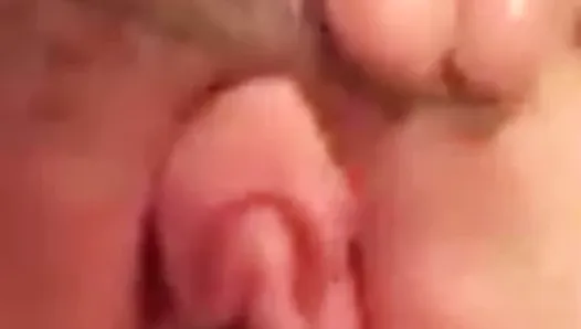 Wife masturbating big loose pussy