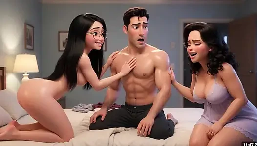 Bedroom Secret Wife's Friend Passion Ignites Desire Forever (AI generated)