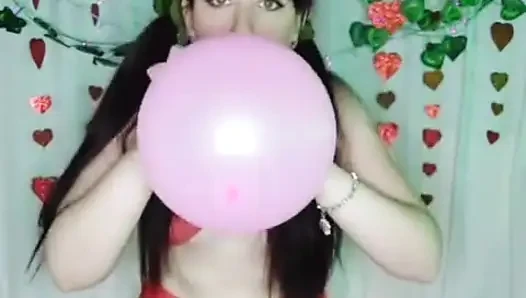 Shyyfxx Happy Carnival! Playing with Balloons All Over My Body- Looner Fetish