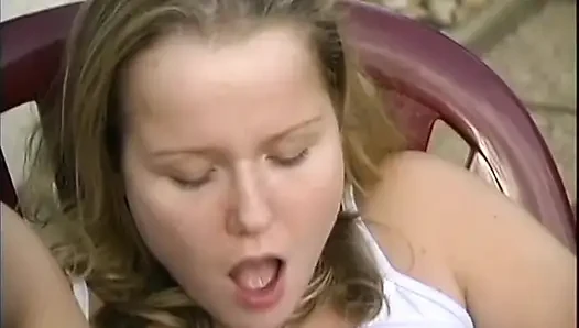 Vintage with Two Lesbian Teens Masturbating Their Pussy with a Big Dildo