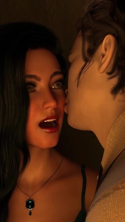 Must-see moment from "Whispers of Desire #4 Neil grabbed Sarah's ass and kissed her in front of Alex"