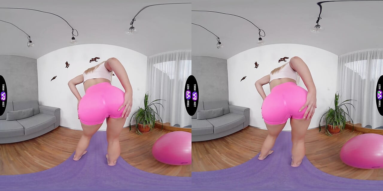 Masturbating on a big pink ball – TmwVRnet
