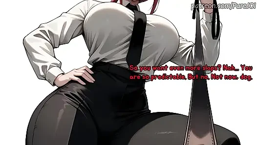 Endure Makima's degradation test to become her filthy puppy (CBT JOI)