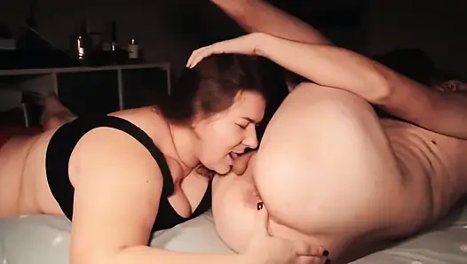 The Stepmother Caught Her Stepson, Licked His Ass and Made Him Cum in His Mouth.