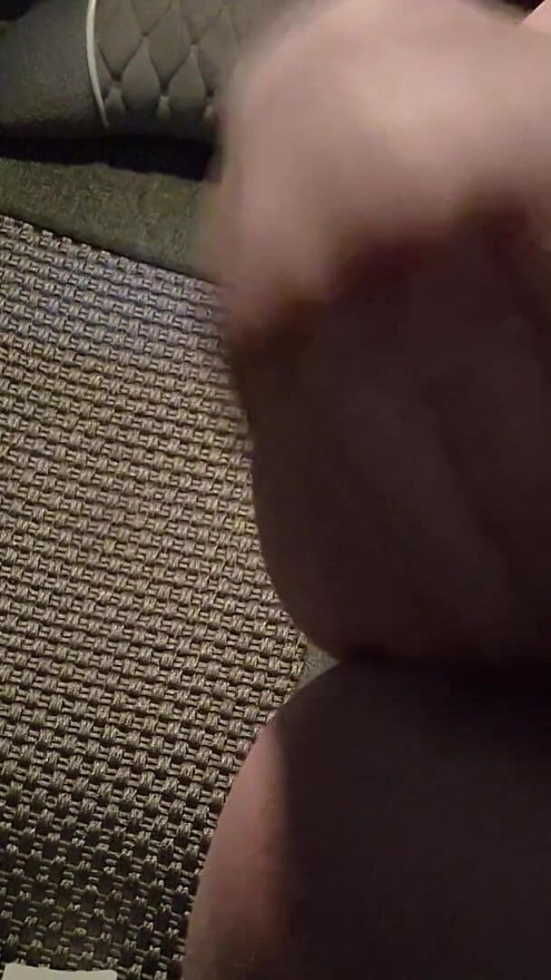 Slut in the evening in the parking lot fucks herself with a can of energy drink in the car | Clip 1