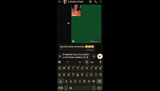 I text my sister-in-law and she goes to her room to show her my penis