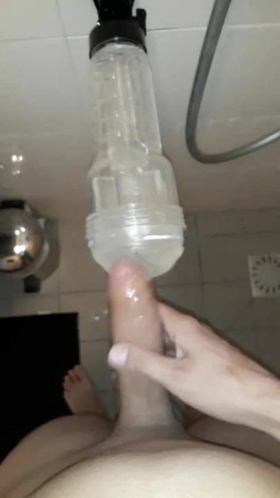 INTENSE FLESHLIGHT FUCKING WITH CUMSHOT