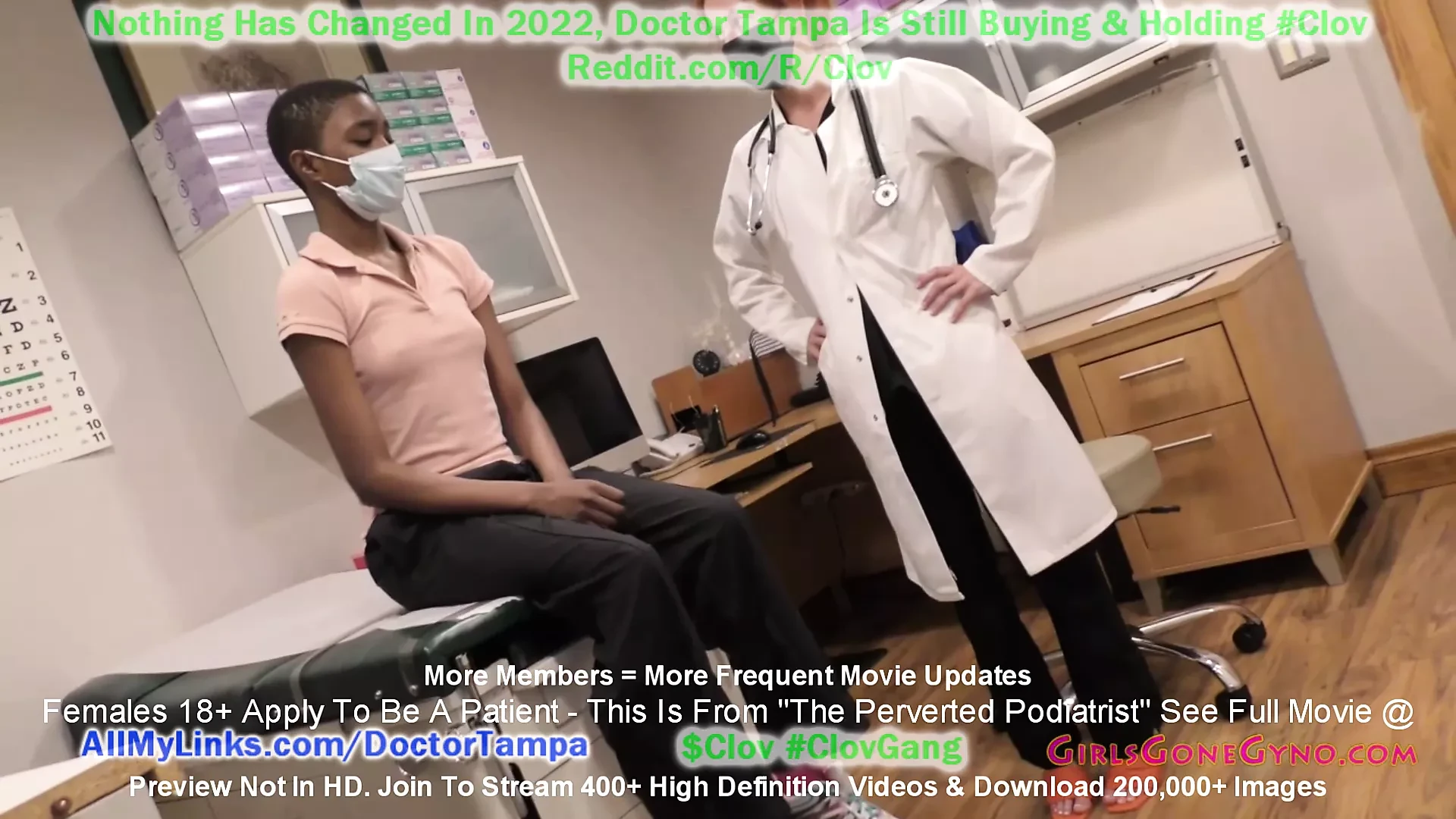 Perverted Podiatrist Stacy Shepard Takes Her Time Examining Jewel's Sweaty Feet During An Exam At GirlsGoneGyno Com
