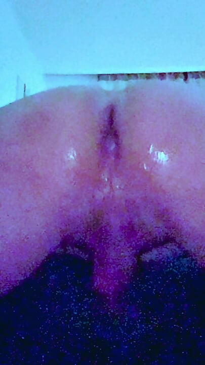 Bent over Rough BBC Anal Dildo Slowmotion
