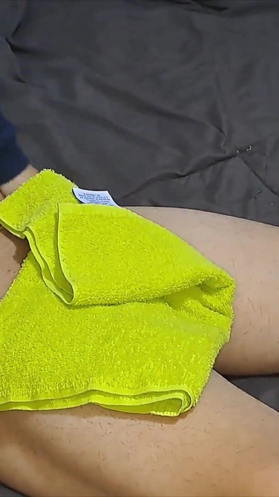 Big-butted Woman Gives Massages, Heats up and Turns Into...