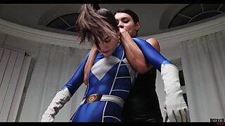 Power Ranger Girl vs Hot Villain - Alya Stark & Kitana Lure