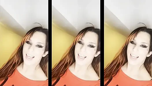 jezebellajb shemale cum swallow face fuck on knees deepthroat throatpie sissy cim creampie cum eating tranny ladyboy