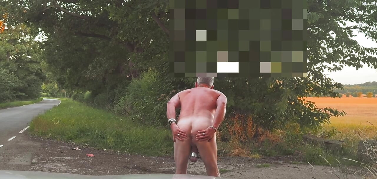 Showing off my tan naked in public