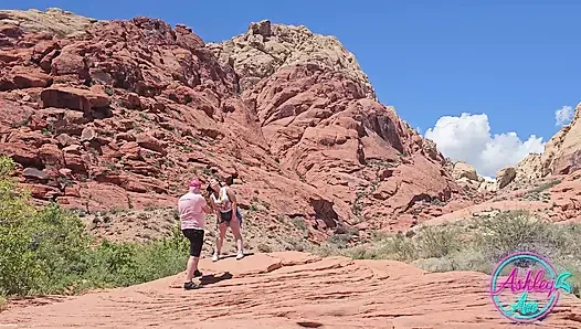 Pemotretan di balik layar - ashley di red rock canyon