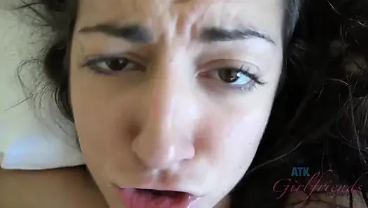 POV: Lily Adams proves she's a total squirter, taking  dick like a pro as her hungry cunt swallows a huge creampie!