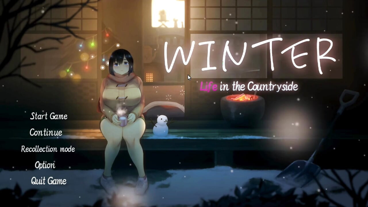 Hentai Game - Busty Girl with Huge Tits and Ass Gets Smashed in Winter