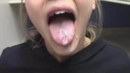 Young slut sucks cock in middle of store