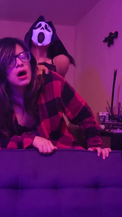 Ghostface fuck hard a nerdy femboy | Clip 1