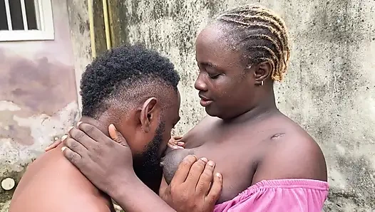Trying to Help My Neighbor Put Cloth on D Rope Before I Could Know My Dick Is in Her Pussy