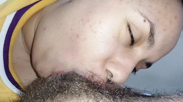 POV slut loves to lick cock in a hot deep blowjob, pounding her greedy throat