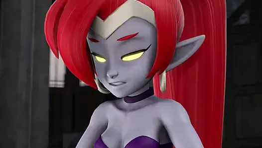 Futa Shantae se masturba su gran salchicha